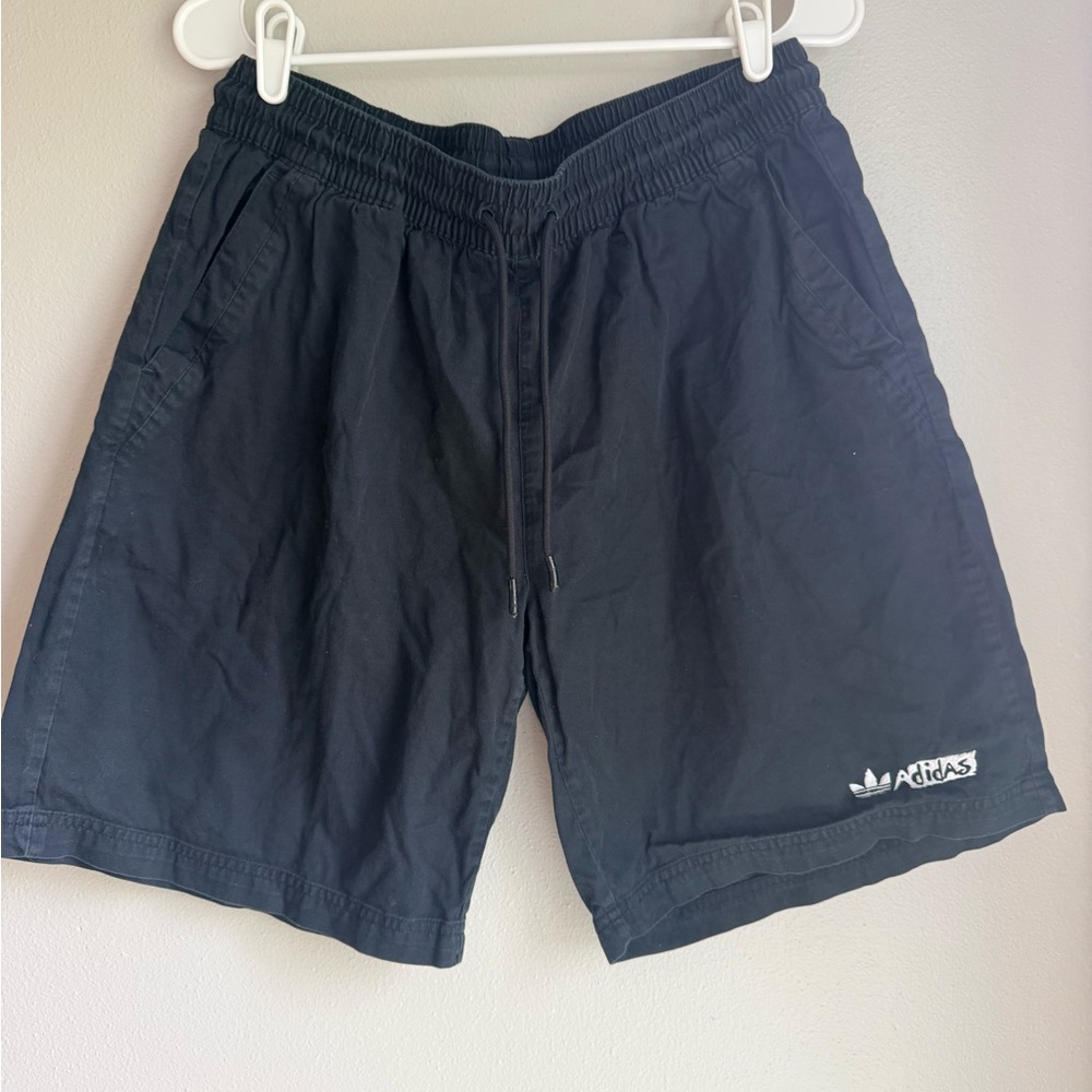 adidas Men’s Originals Black Twill Shorts L